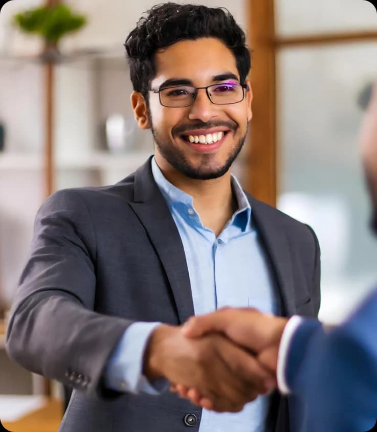 Corporate handshake — dental tie-up